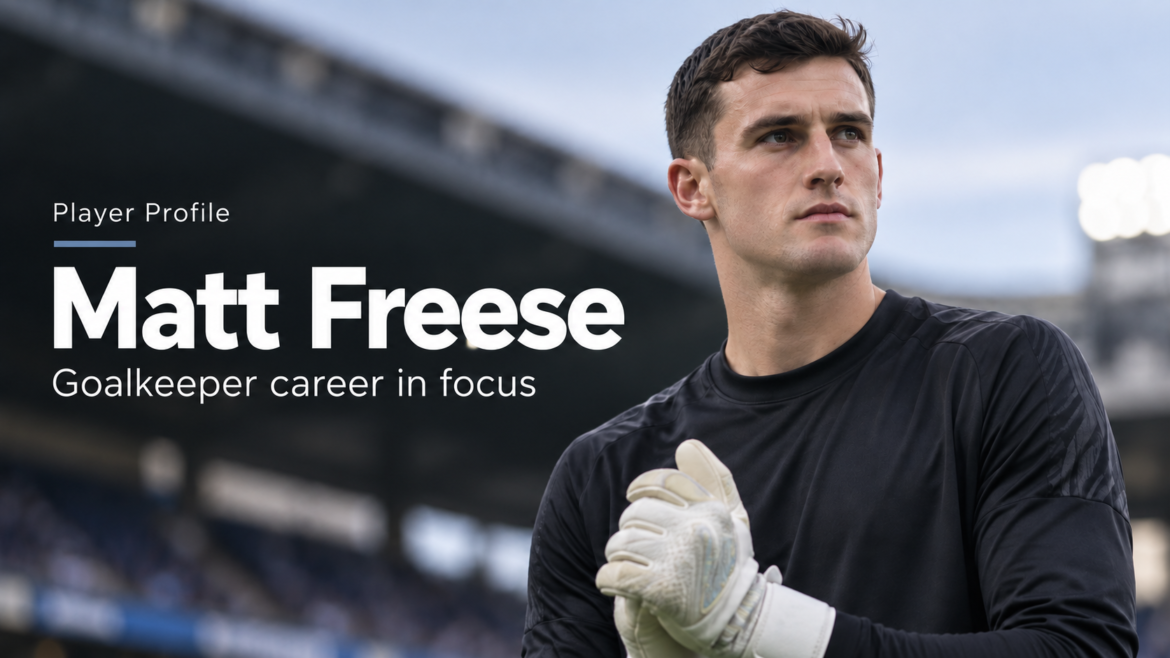 Matt Freese goalkeeper profile featured image in a stadium setting