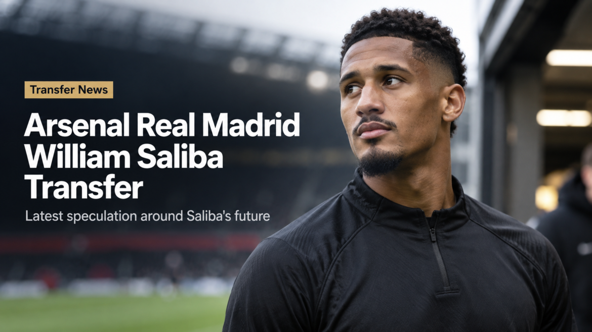 William Saliba featured image for Arsenal Real Madrid transfer news