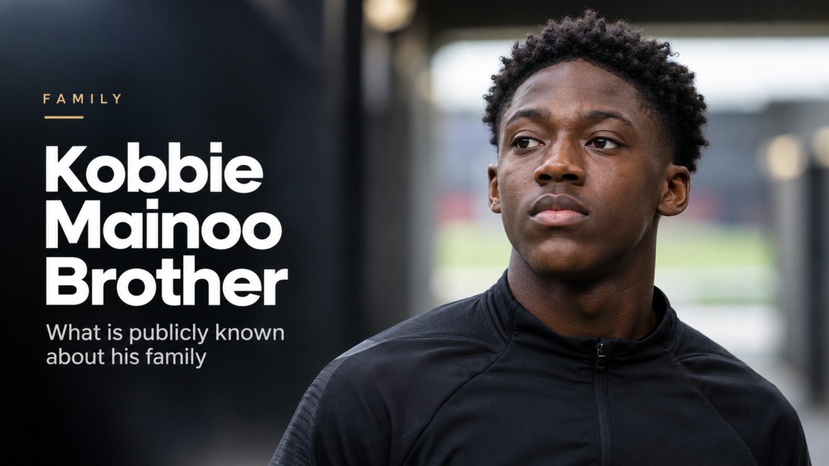 Kobbie Mainoo Brother – editorial football portrait of Kobbie Mainoo