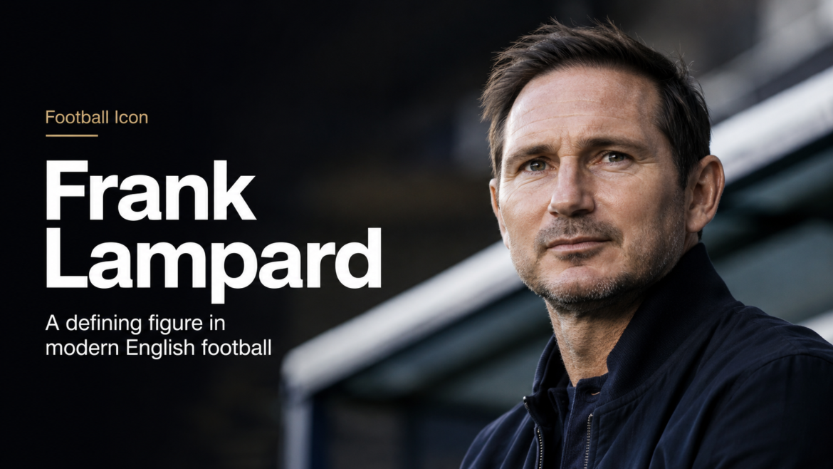 Frank Lampard editorial football portrait in a stadium setting for a premium player profile.